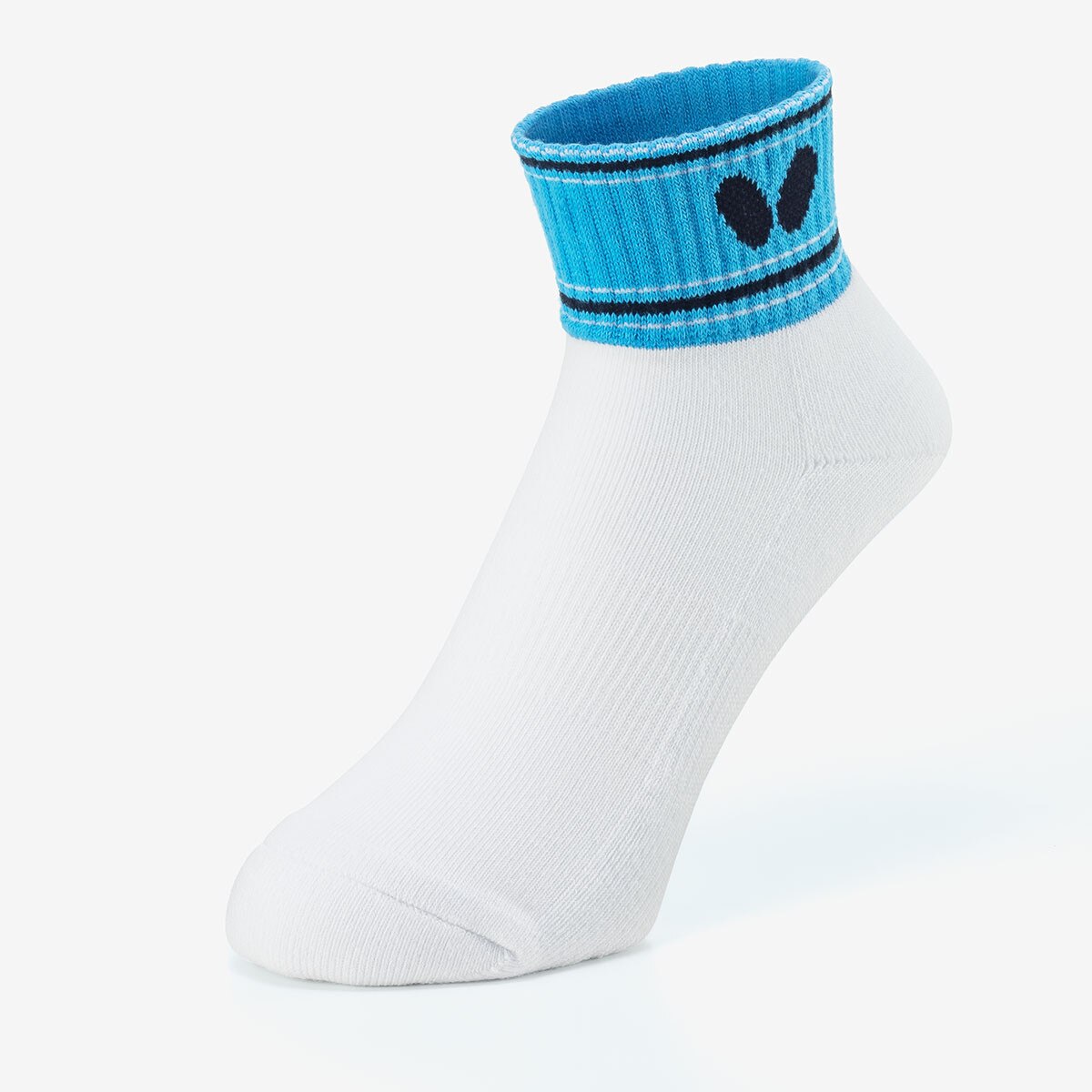 Butterfly Clyde Socks - Turquoise-Blue